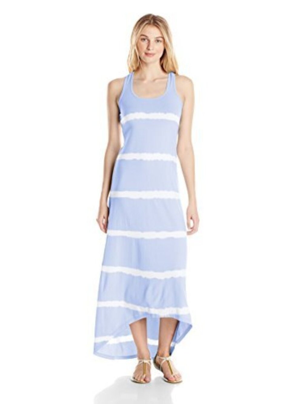 Soybu Womens Activewear Tie Dye Striped Maxi Dress